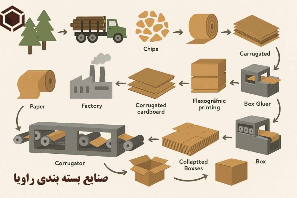 کارتن از چه چیزی ساخته میشود