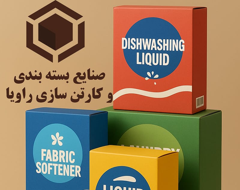 کارتن و جعبه مواد شوینده با راویا