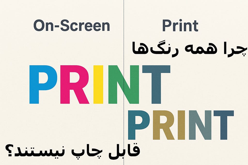 چرا همه رنگها قابل چاپ نیستند؟